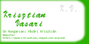 krisztian vasari business card