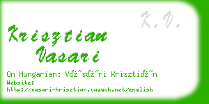 krisztian vasari business card